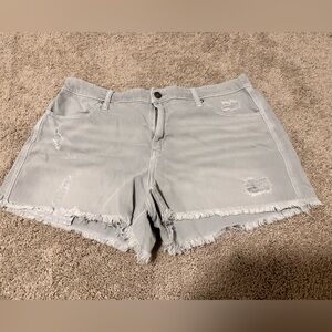 aerie Gray Denim Shorts